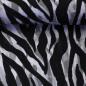 Preview: Viskosewebware MAILAND Zebra schwarz-grau-weiß