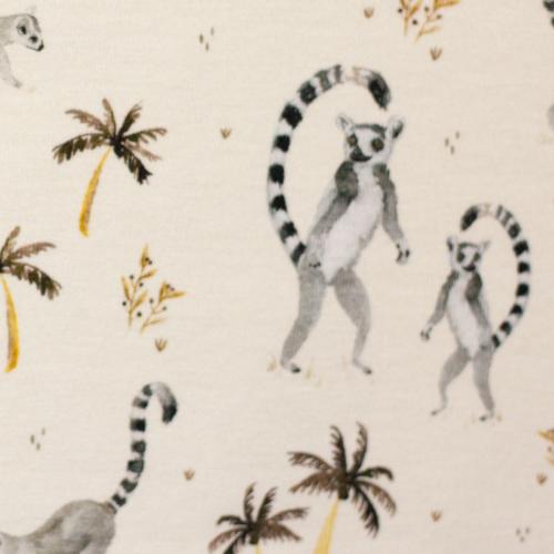 ANIMALS Lemuren - creme - Jersey