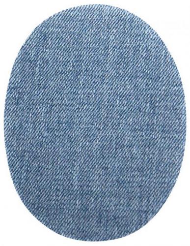 Jeans Aufbügelflecken klein hellblau - Flicken