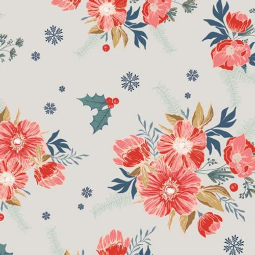 COZY & JOYFUL Frosted Roses   - Art Gallery Fabrics- Patchwork