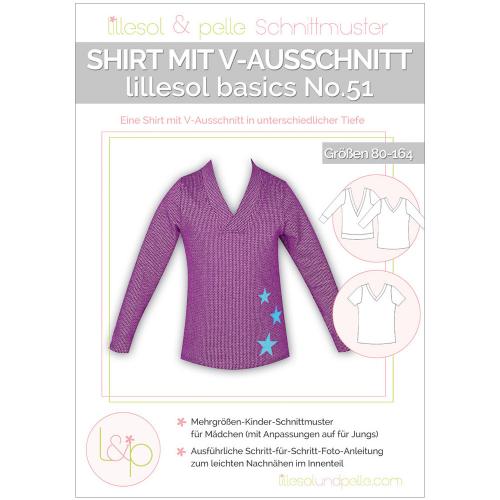 lillesol basics No.51 Shirt mit V-Ausschnitt