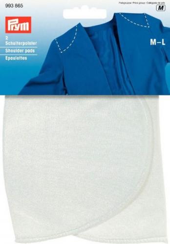 Prym Schulterpolster Halbmond - M-L weiß