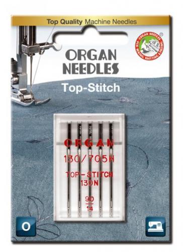 ORGAN Top-Stitch Nadeln, 130N-90/14