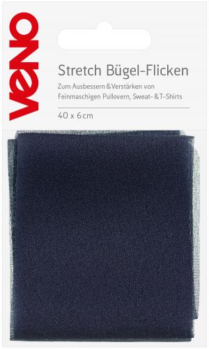 Stretch Bügel-Flicken, ca. 40 x 6 cm, Farbe blau