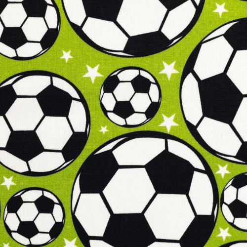 Popeline KIM Fußball & Sterne - Webware