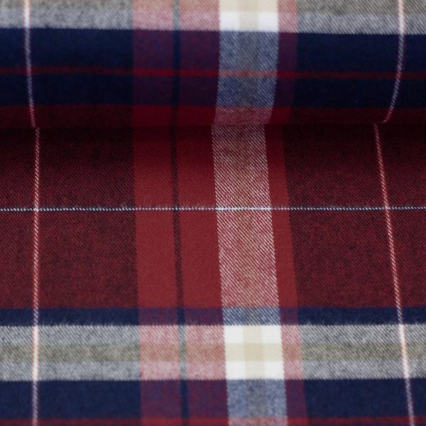 YUKON - rot-marine - Flanel