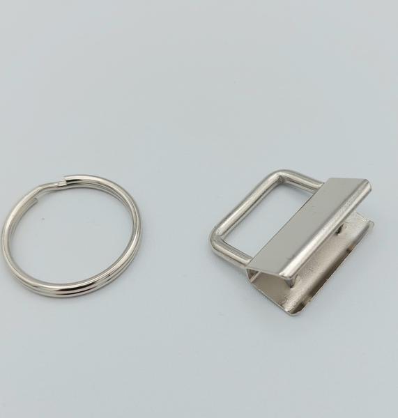 Key Fobs - Schlüsselbandrohlinge - Klemmschließe 25mm 10 Stück