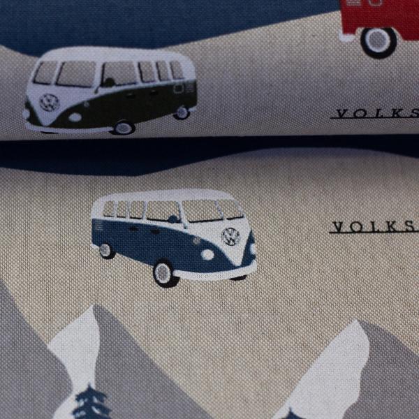 VOLKSWAGEN - VW-Bus in den Bergen - natur - Dekostoffe