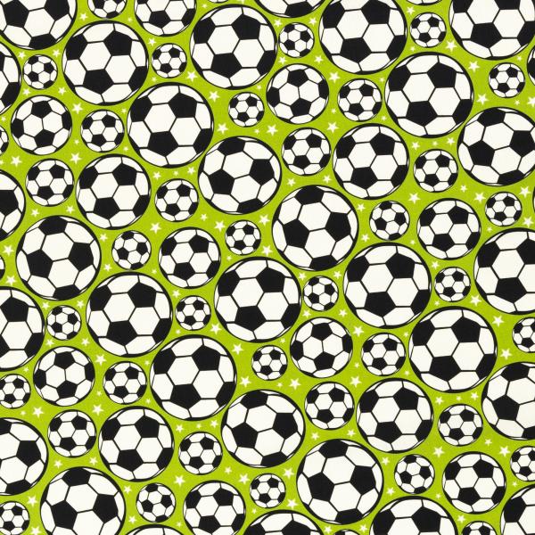 Popeline KIM Fußball & Sterne - Webware